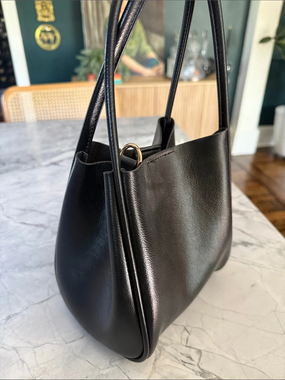 Anthropologie The Hollace Tote Mini Edition Bag in Black - Picture 3 of 9